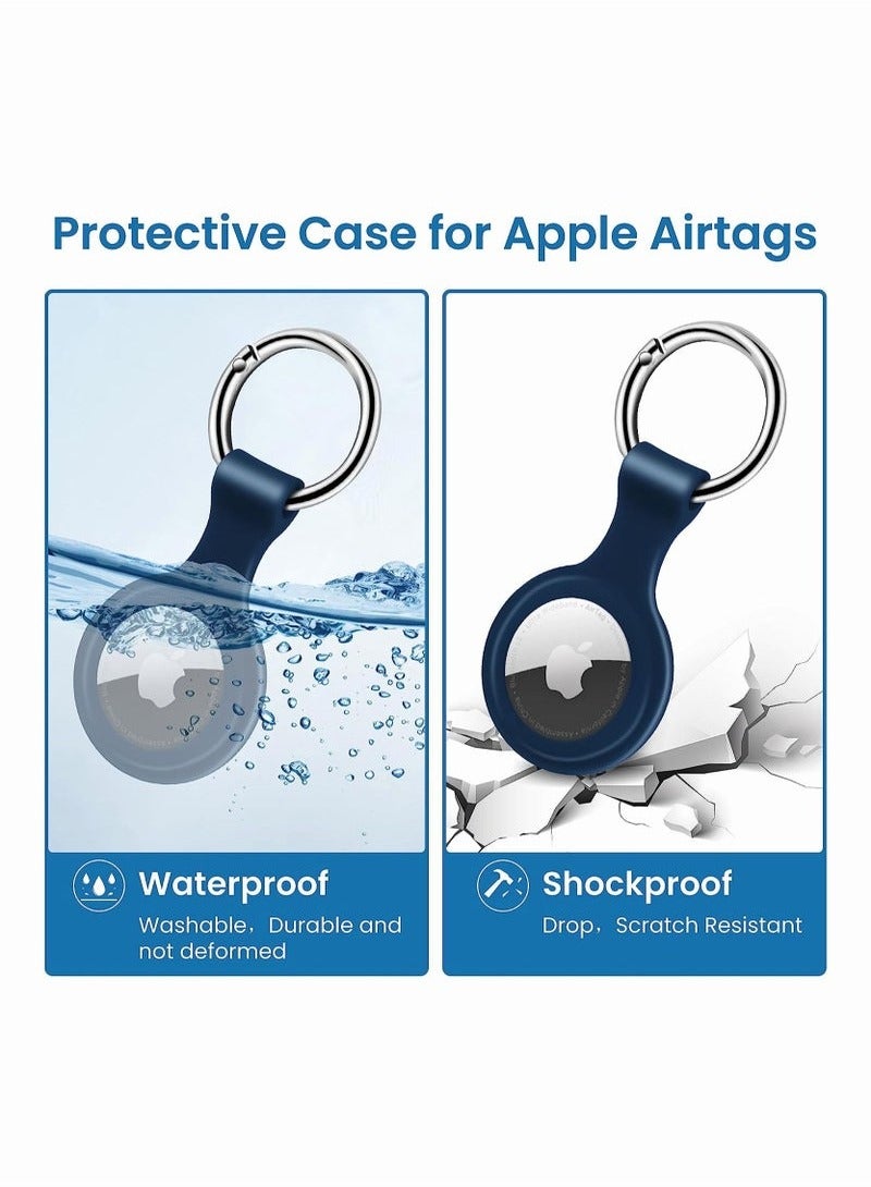 4 Packs Anti Lost Case for AirTag Finder 2021 Protective Case Cover with Keychain Ring  - Image 4