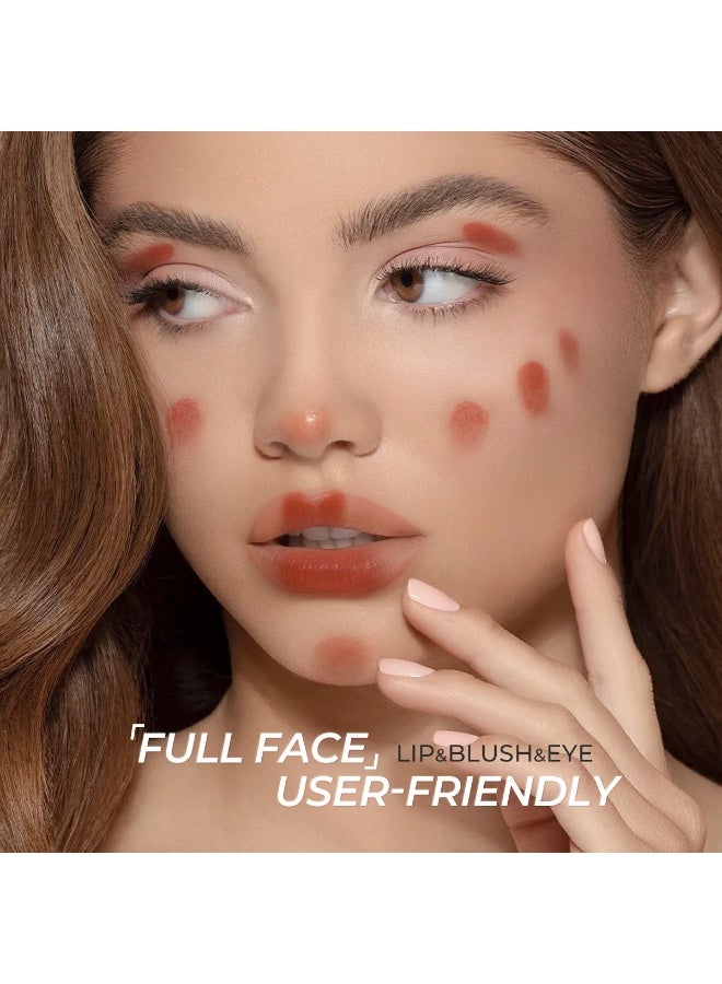 SACE LADY Waterproof Air Cushion Lip & Cheek Cream – Matte Velvet, Non-Sticky, Long-Lasting Makeup – Shade V10 Toffee Peach - Image 3