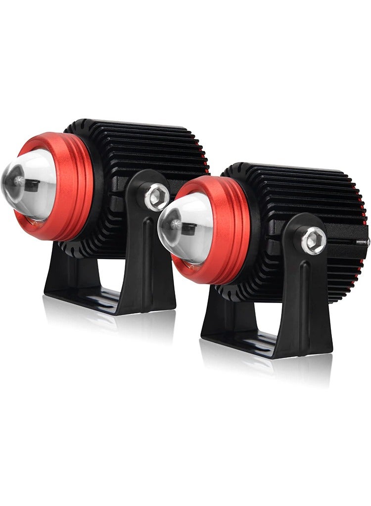 مستر سمارت مصباح ضباب LED صغير من Mr Smart، 30 واط 3000 لومن، شعاع عالي/منخفض ثنائي اللون، مضاد للتوهج، مناسب للسيارات/الجيب/الدراجات النارية/السيارات الرياضية متعددة الاستخدامات/المركبات الرباعية/الشاحنات - Image 1