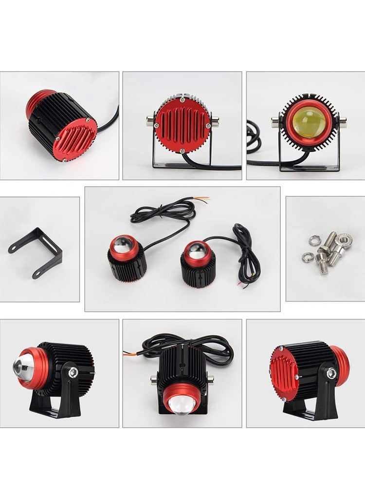 مستر سمارت مصباح ضباب LED صغير من Mr Smart، 30 واط 3000 لومن، شعاع عالي/منخفض ثنائي اللون، مضاد للتوهج، مناسب للسيارات/الجيب/الدراجات النارية/السيارات الرياضية متعددة الاستخدامات/المركبات الرباعية/الشاحنات - Image 5