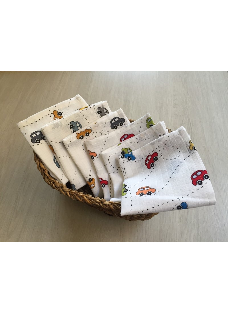 Lief Home Baby Muslin Mouth Diaper (6 Pieces) | 28X28  - Image 1