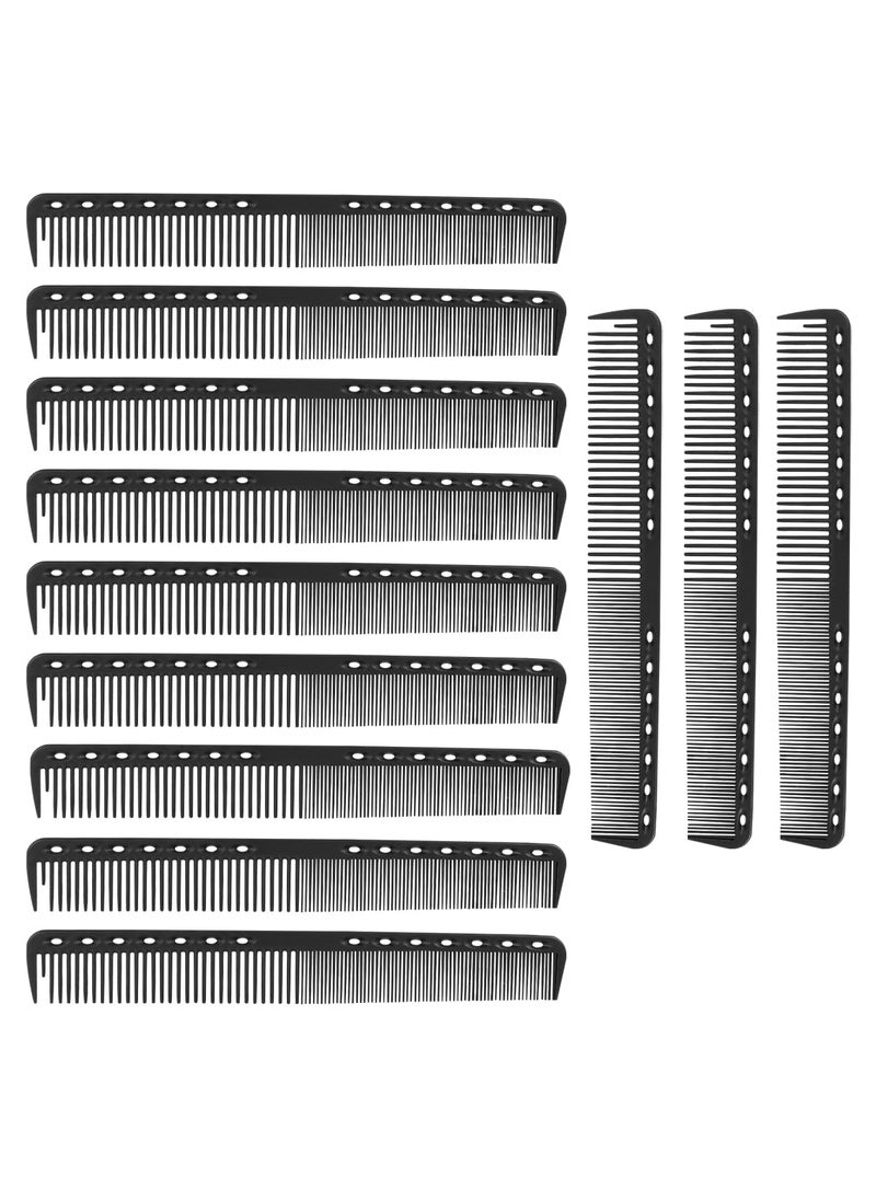 KALLORY - 12pcs Carbon Fine Wide Accessories Cutting All Staic Combs Haircut and for Hairstylist Styling Hair Hairdressing Comb Tooth Salon Most Women Fiber Professional - Image 1