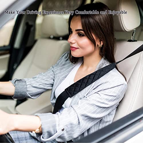 NEPAK 6 Pack Car Seat Strap Pads,Universal Car Seat Belt Pads Cover,Seat Belt Shoulder Strap Covers Harness Pad for Car/Bag,Protect Your Neck and Shoulder(Black) - Image 5