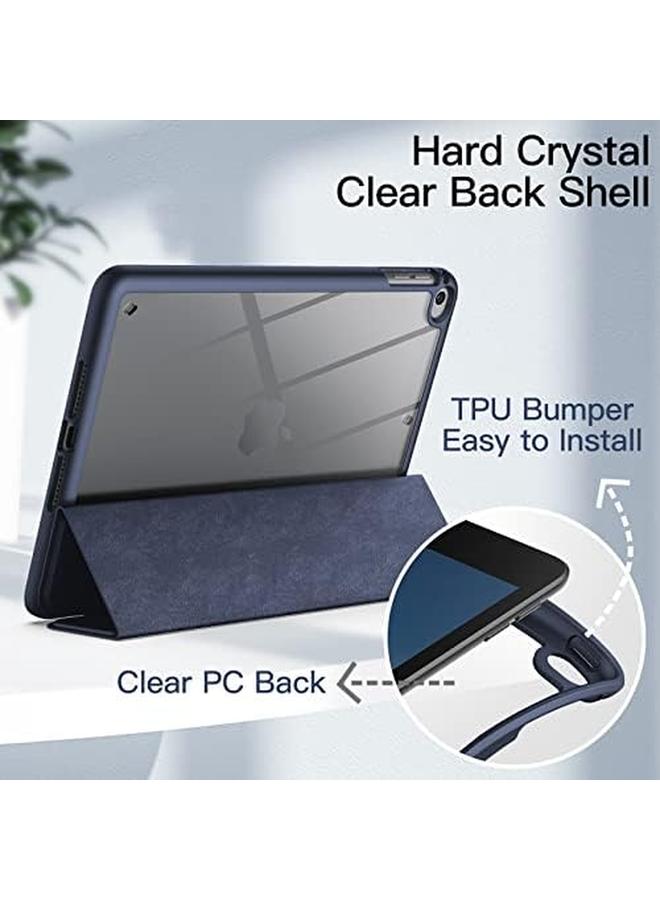 Jetech Case For Ipad Mini 5 4 7.9 Inch 2019 2015 Model With Pencil Holder Clear Transparent Back Shell Slim Stand Shockproof Tablet Cover Auto Wake Sleep Navy Blue - Image 2