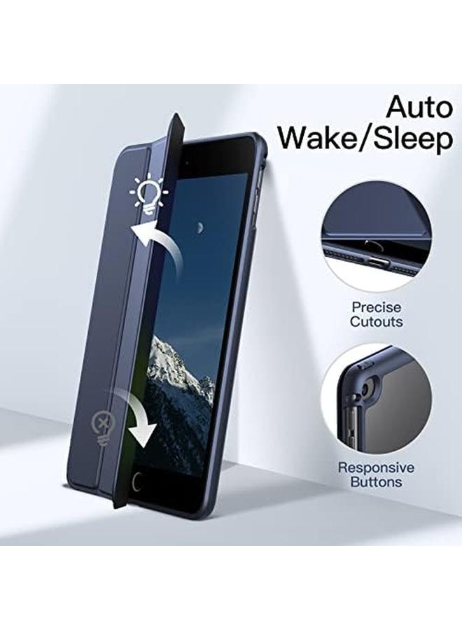 Jetech Case For Ipad Mini 5 4 7.9 Inch 2019 2015 Model With Pencil Holder Clear Transparent Back Shell Slim Stand Shockproof Tablet Cover Auto Wake Sleep Navy Blue - Image 5