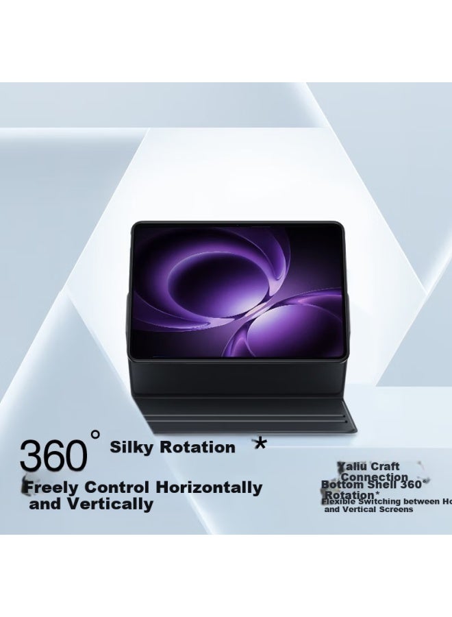 Smartdevil Protective Case For Redmi K Pad, Thin Kpad Cover 360° Rotating Full Protection Universal Soft Shell With Horizontal And Vertical Support, Black - Image 2