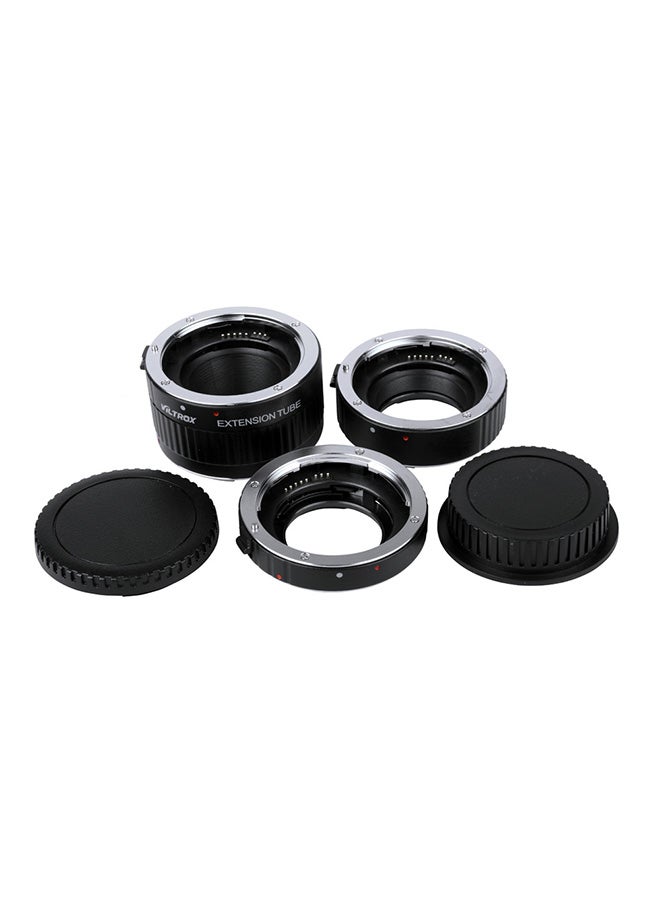 NIBEMINENT AF Extension Tube Ring Set With Cover For Canon DSLR Camera Black 