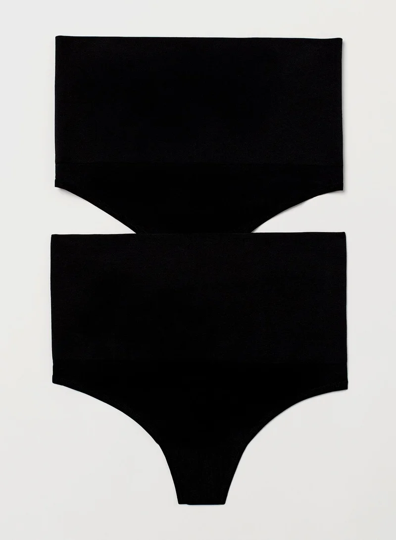 H&M 2 Pack High Leg Thong