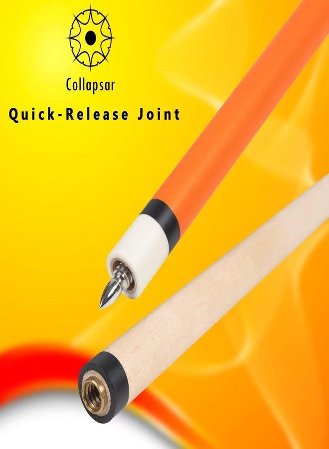 Collapsar Heavy Hitter Jump Break Cue,25oz 3 Piece Pool Cue 14mm Phenolic Tip,25-Ounce Billiard Pool Stick - Image 4
