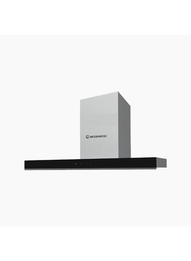 Ecomatic Kitchen Hood 90 cm - T Shape Design – Touch Control – Timer – 3 Speeds – 1000 m³/h Suction – Metal Filters – Carbon Filters – LED Light -  CleanAire Feature - Internal or External Ventilation - H9310TT - Image 1