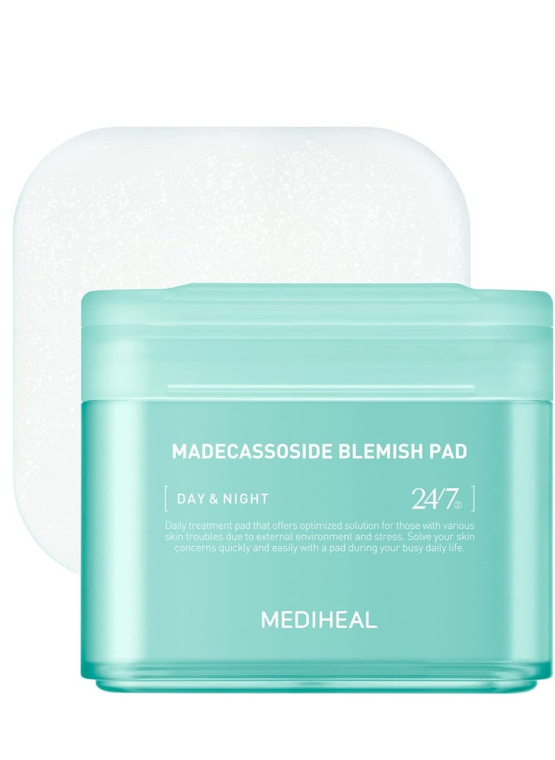 MEDIHEAL - Mediheal Madecassoside Blemish Pad | Square Cotton Facial Toner Pads With Centella Asiatica & Madecassoside | Anti Blemish Face Pads To Improve Uneven Skin Tone | 100 Pads - Image 1