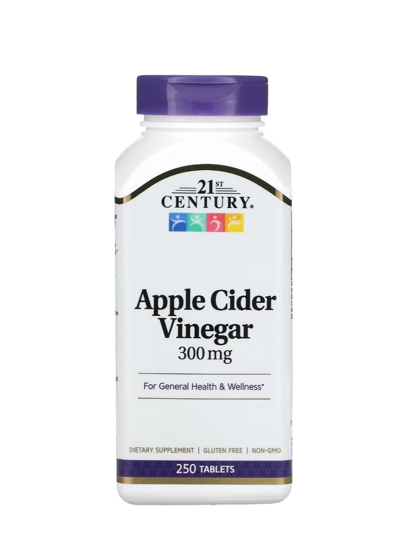 21st Century Apple Cider Vinegar 300 mg 250 Tablets - Image 1