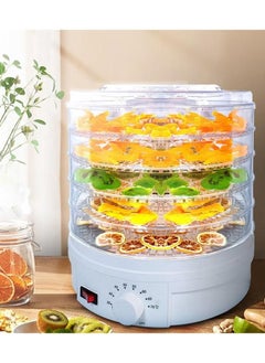 XiuWoo Electric Food Dehydrator, 5 Tier Dehydrator for Food and Jerky, Temperature Control Dryer for Fruit Vegetables Meat Jerky Dog Treats, White  - Image 4
