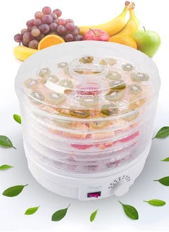 XiuWoo Electric Food Dehydrator, 5 Tier Dehydrator for Food and Jerky, Temperature Control Dryer for Fruit Vegetables Meat Jerky Dog Treats, White  - Image 2