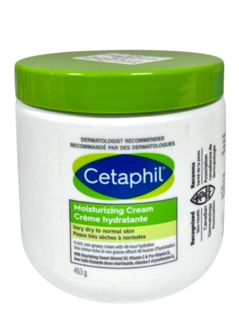 Moisturizing Cream, Very Dry To Normal Skin Sensitive and Dry Skin, 453g