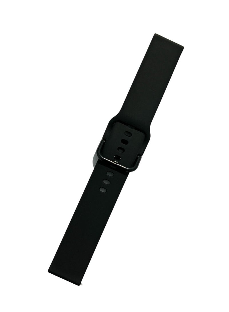 Replacement Silicone Sport Strap 20mm For Samsung Galaxy 5 40/44mm-Watch 5 Pro 45mm - Black - Image 5