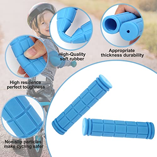 Coolrunner Bicycle Handle Bar Mushroom Grips BMX for Boys and Girls Bikes (Blue) - Image 3