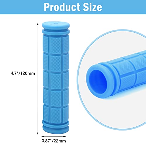 Coolrunner Bicycle Handle Bar Mushroom Grips BMX for Boys and Girls Bikes (Blue) - Image 2