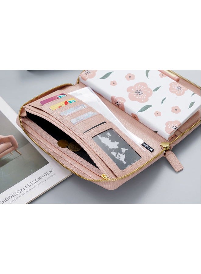 Moterm Zippered Leather Cover for Weeks - Fits Hobonichi Weeks and Weeks Mega (Pebbled-Dusty Rose) - Image 4