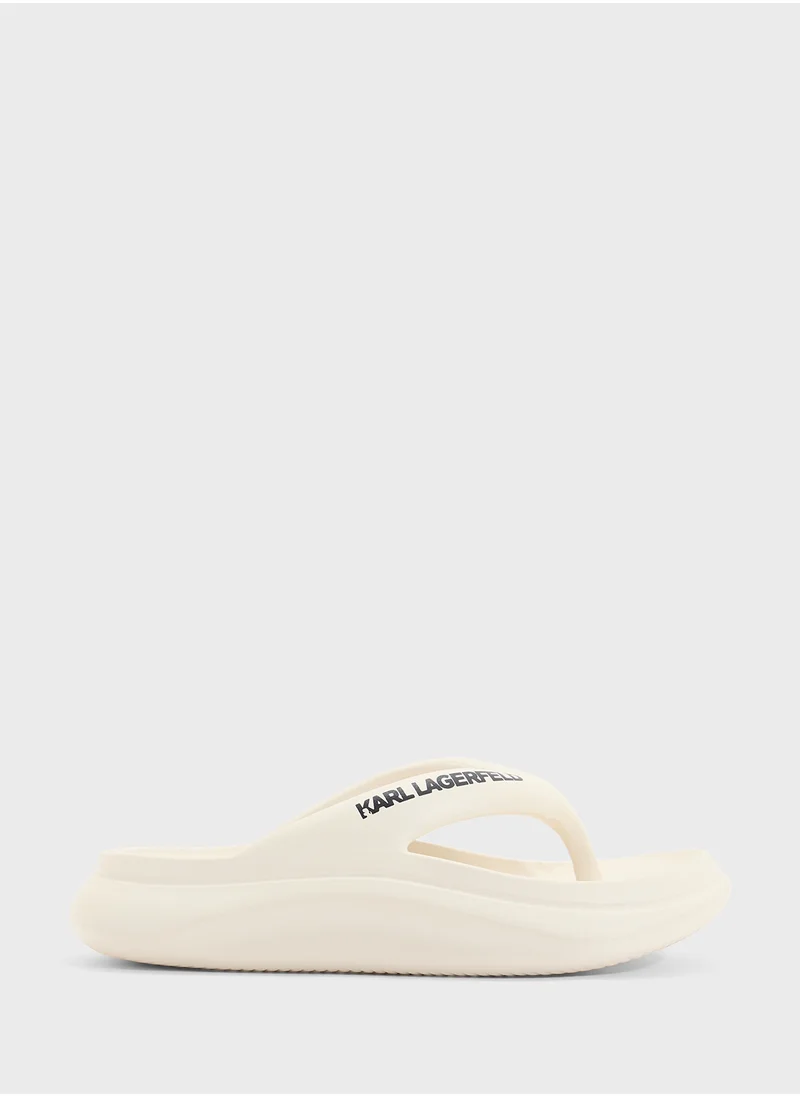 Karl Lagerfeld Skoona Ii Hotel Karl Thong Flip Flops