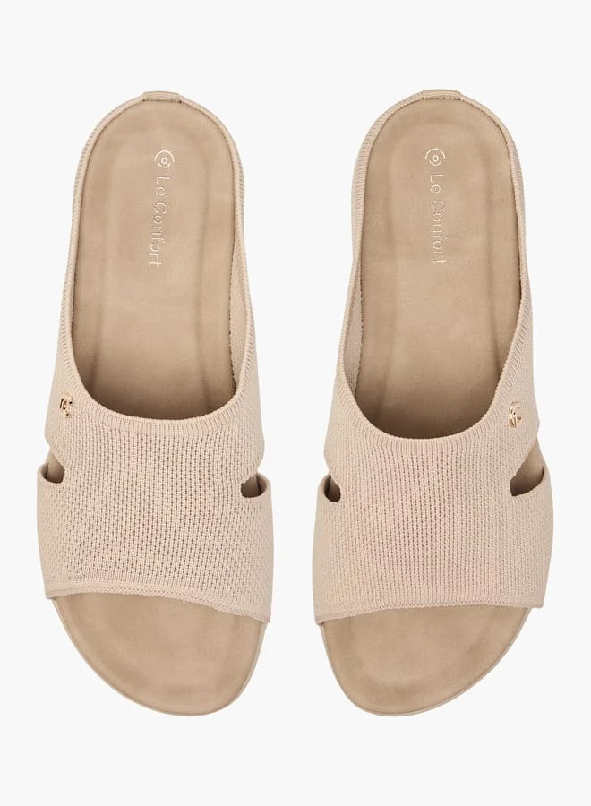 لو كونفورت صنادل نسائية مفتوحة من الأمام سهلة الارتداء