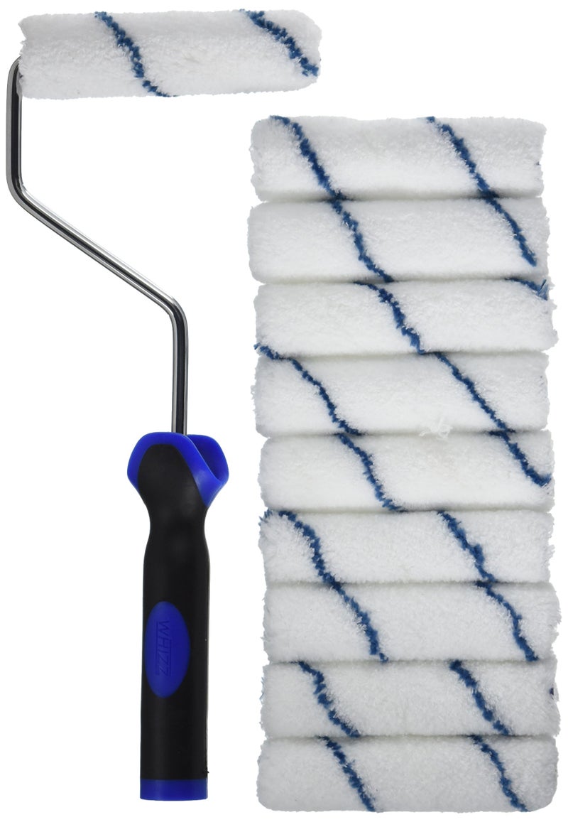 Whizz 25009 4"" Xtrasorb Microfiber 3/8"" Nap Mini Roller 10Pk - Image 1