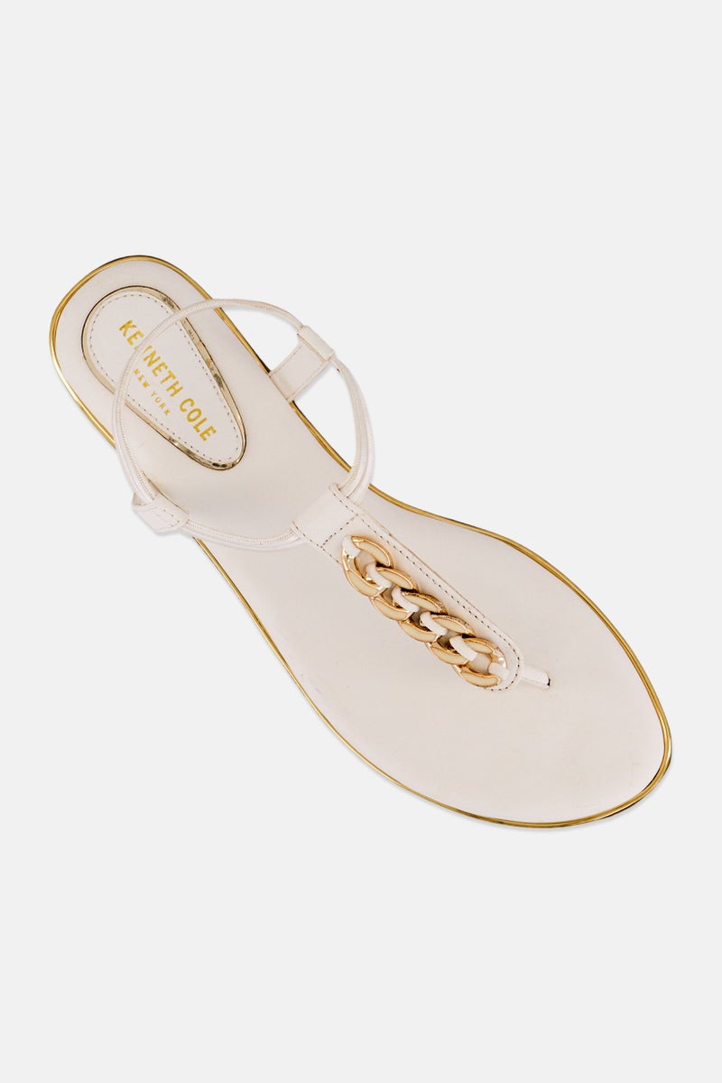 Kenneth Cole Women Zoe Slingback Flats, White - Image 4