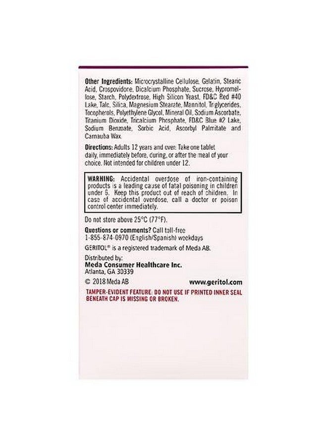 Geritol Multivitamin Nutritional Support - 100 Tablets - Image 3