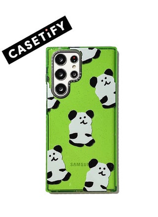 Fresh Lime Green with Panda Accents