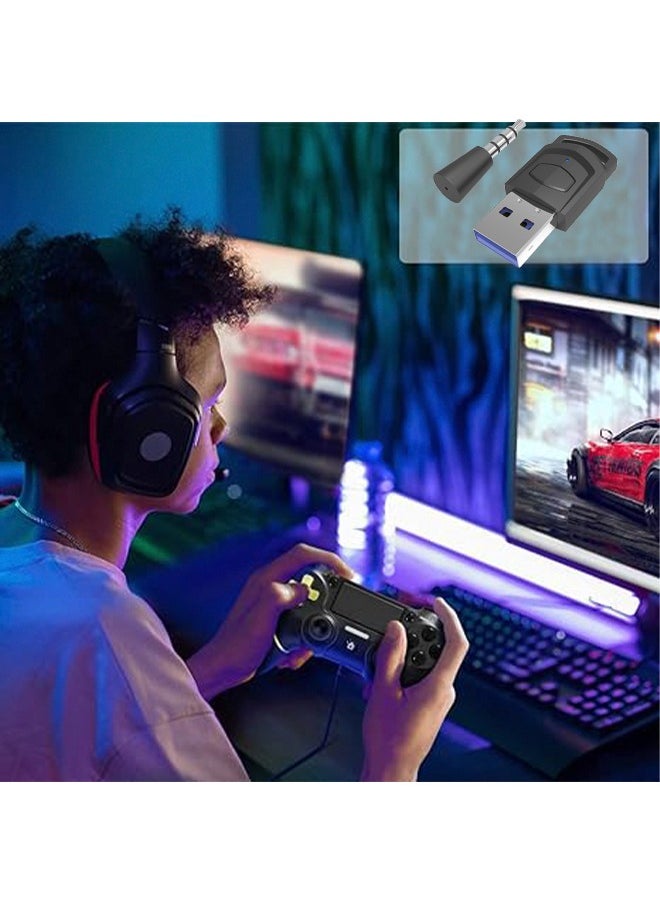 Generic - PS4 Bluetooth Adapter Converter 5.0 Audio Receiver PC PS5 Wireless Headphone Transmitter For PS5 Host/Airpods/PS4 Host Bluetooth Earphones/PC Host/Bluetooth Speaker/Laptop/Sports Bluetooth Earphones - Image 1