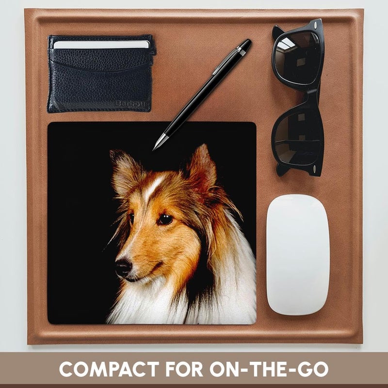 3dRose LLC 8 x 8 x 0.25 Inches Mouse Pad, Sheltie Shetland Sheepdog (mp_638_1) - Image 4