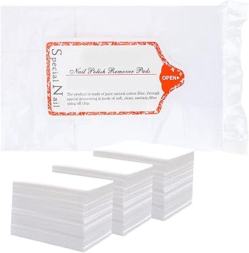 Thboxes 1000 Pcs Lint Free Wipes For Nails LintFree Nail Wipe Pads Nail Polish Cleaning Remover Wipes for Nail Eyelash Lip White - Image 1