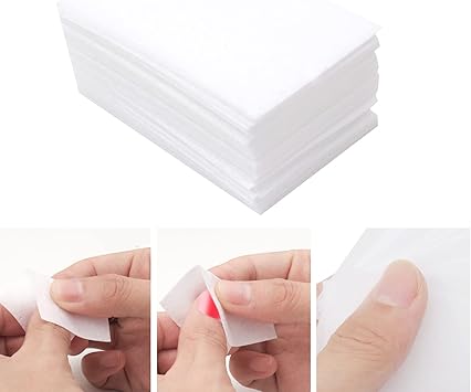 Thboxes 1000 Pcs Lint Free Wipes For Nails LintFree Nail Wipe Pads Nail Polish Cleaning Remover Wipes for Nail Eyelash Lip White - Image 2