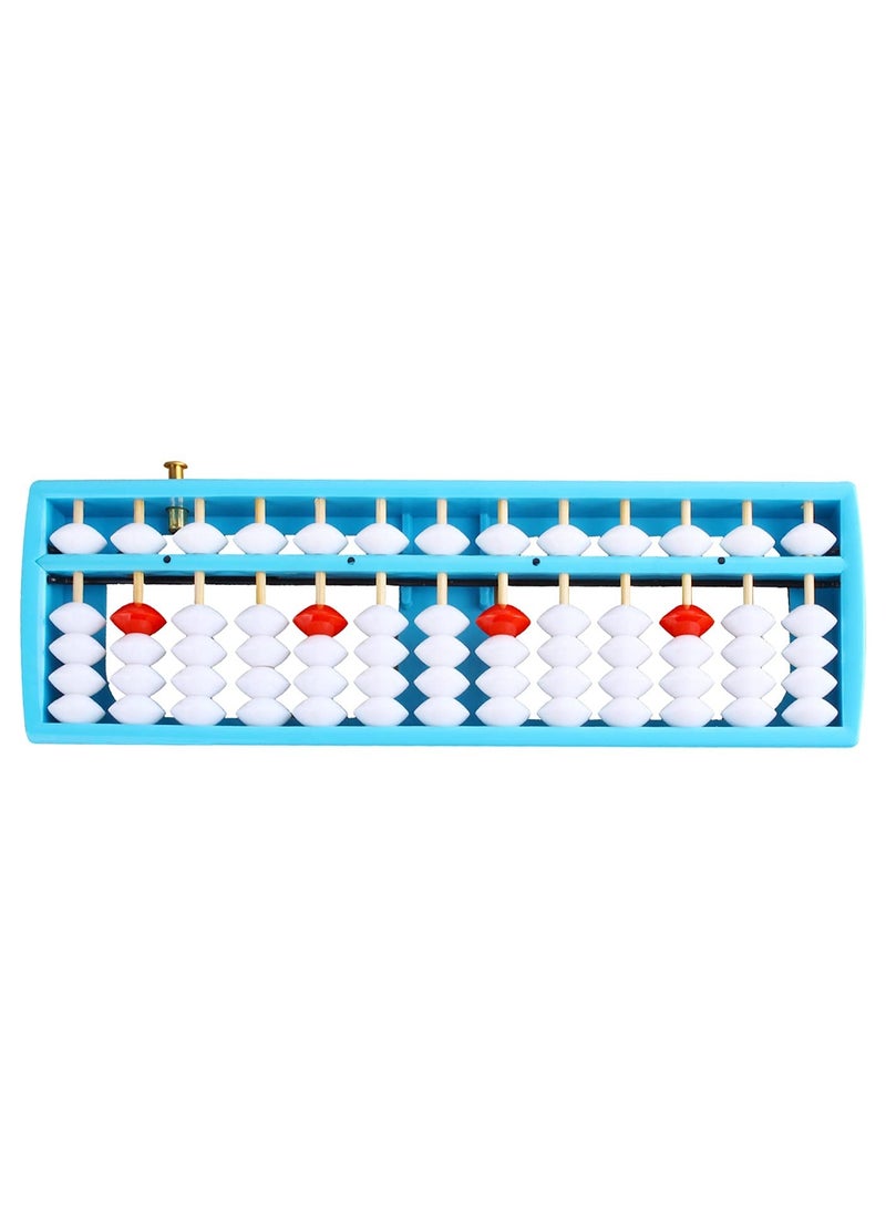 SYOSI Bead Arithmetic Abacus, 13-Column Counting Abacus with Reset Button Math Learning Aid Educational Counting Toy Math Learning Tool Calculation Abacus Beaded Arithmetic Toy for Students Accountants - Image 5