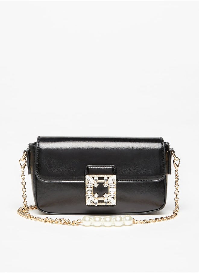 Flora Bella By Shoexpress Embellished Crossbody Bag  - Image 1