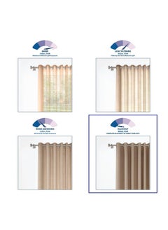 Wakefit Wakefit Curtains 9 feet Long Set of 2, Blackout Curtains, Door Curtains 9 feet, Curtains for Living Room, Polyester Solid Curtains, Decoration Items for Home Décor (Keoti Brown)  - Image 5
