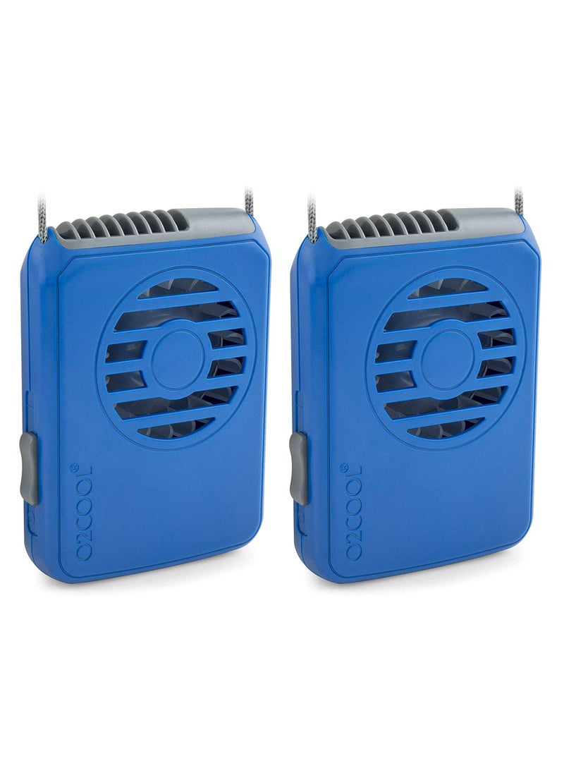 O2COOL O2COOL FN02001 Necklace Fan Blue Pack of 2 