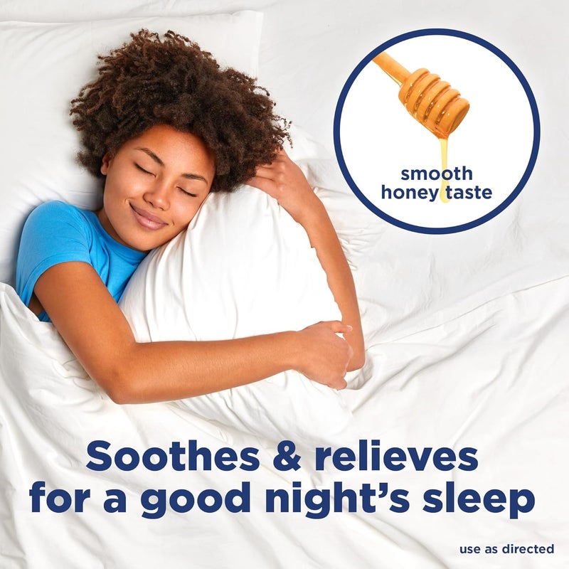 Care Nighttime Honey Flavor Severe Cold and Flu Relief Liquid Medicine 12 fl oz Pack of 1 - Image 3