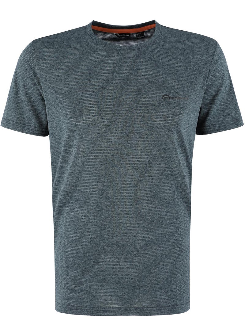 Outventure Outventure Men’s Grey T-Shirt – Lightweight, Breathable Fabric, Classic Fit, Soft & Comfortable for Outdoor & Casual Wear  - Image 4