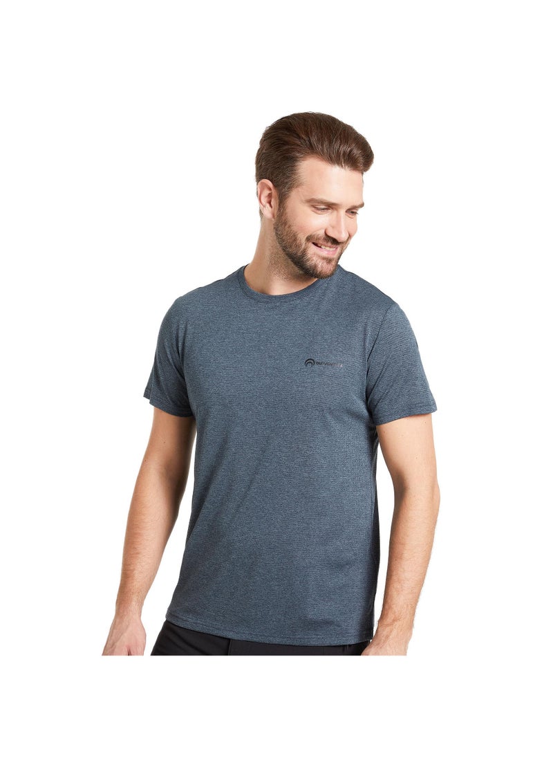 Outventure Outventure Men’s Grey T-Shirt – Lightweight, Breathable Fabric, Classic Fit, Soft & Comfortable for Outdoor & Casual Wear  - Image 1