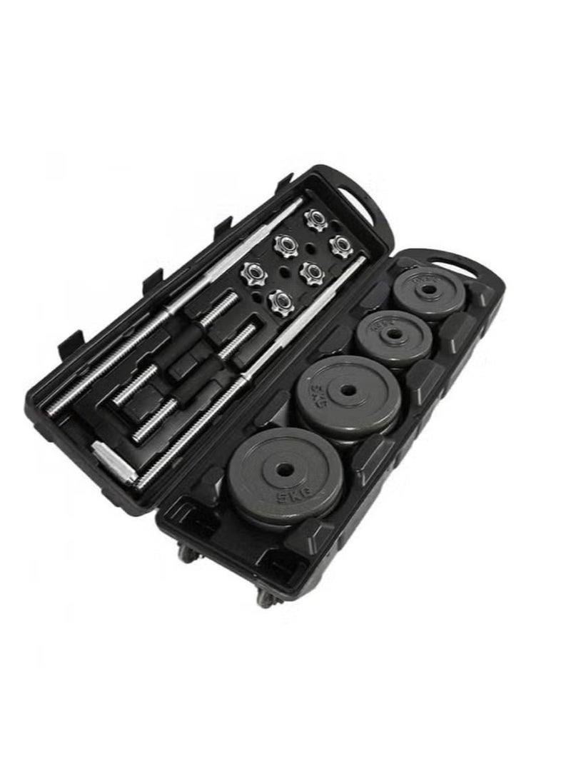 ALCOACH Fitness Adjustable Dumbbells for Weight Training With Storage Case 50 kg  - Image 1