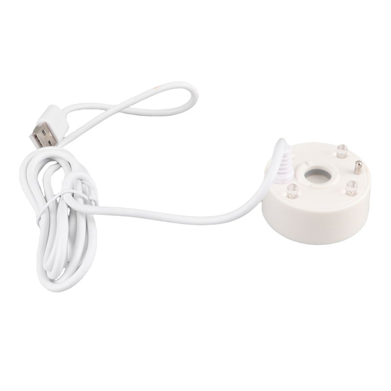 مبخر رذاذ بخطوات USB مع أضواء LED ملونة 5V مبخر نافورة صوتي فائق لحوض الصخور أو حوض السمك أو المزج أبيض - Image 2
