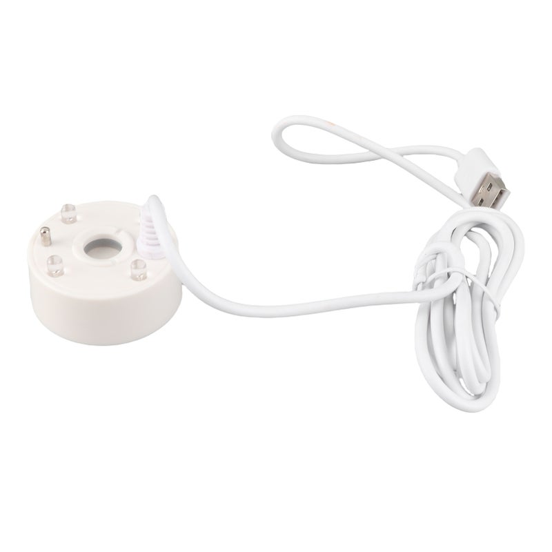مبخر رذاذ بخطوات USB مع أضواء LED ملونة 5V مبخر نافورة صوتي فائق لحوض الصخور أو حوض السمك أو المزج أبيض - Image 5