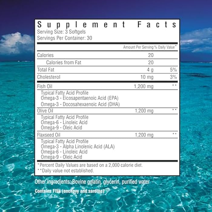 GLUCOFLEX vGlucoflex Omega 3-6-9, Omegas from EPA/DHA Fish Oil for Joint Health, 30 servings - Image 2