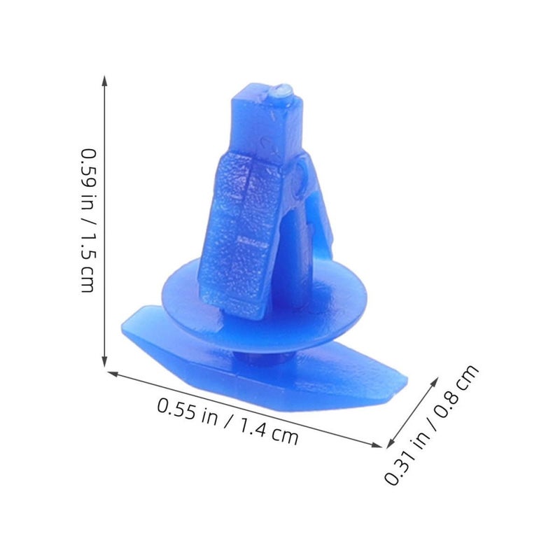 Black 300pcs Car Interior Panel Clips Universal Push Type Fasteners for Door Bumper Trim - Image 3