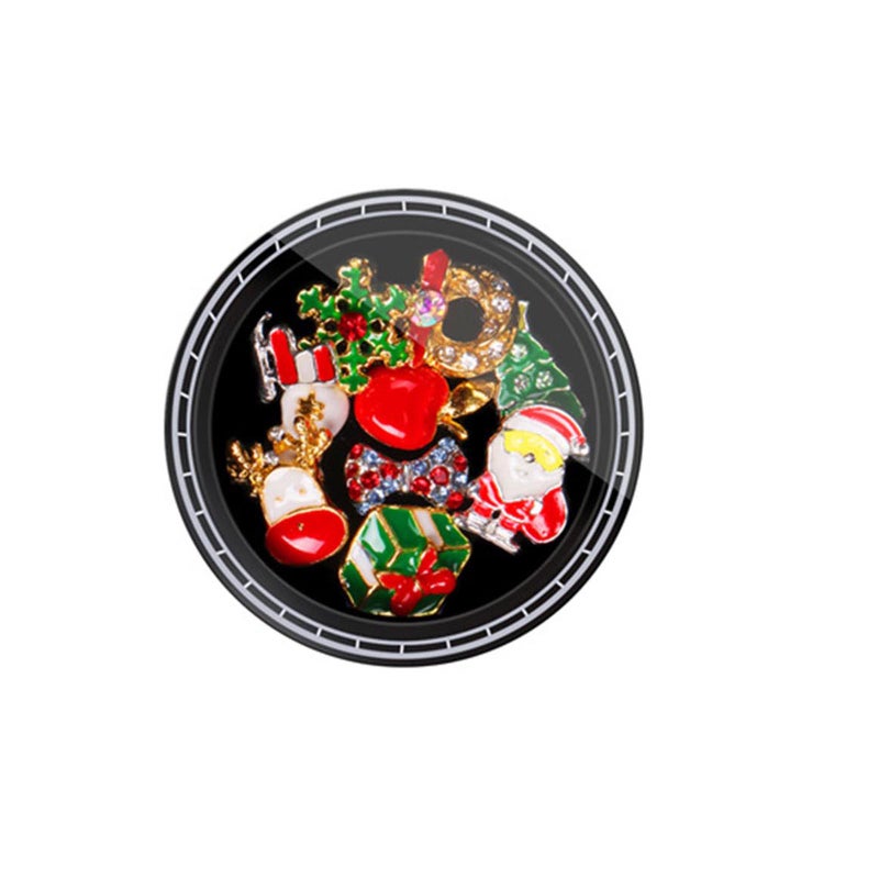 Christmas Nail Rhinestone New Year's Nails Design DIY Gems Mix Tree Snowman Nail Art Decorations Alloy Metal DIY 3D Nail Rhinestones Tools - Image 1