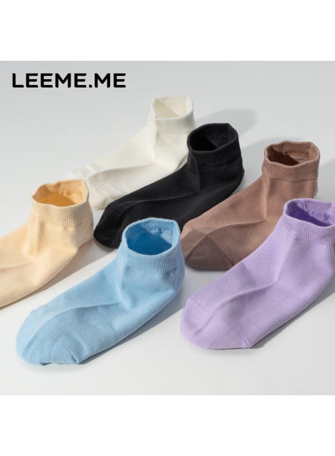 Leeme.me Grain Rice socks Women Spring Summer Ladies Socks Plain Short Socks Women Breathable Boat Socks 6 Colors One Size - Image 3