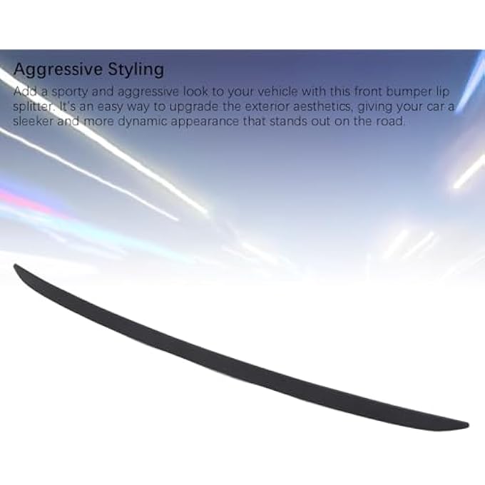 Oreilet Front Bumper Lip Spoiler, HY1093106, 865913S000, Air Chin Body Kit Accessories, Front Bumper Lower Lip Splitter Replacement for Sonata 2011 to 2013 - Image 3