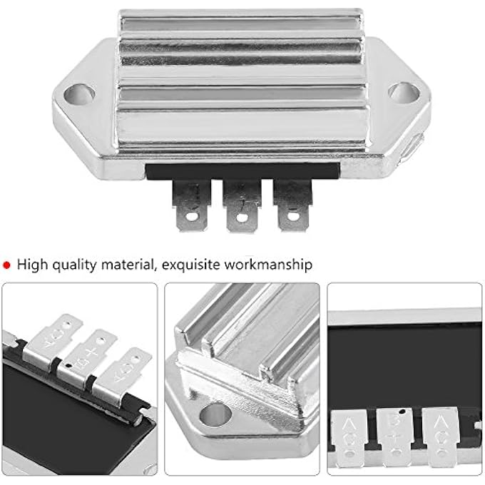 Domary Voltage Regulator Rectifier Adjuster for Engine Safe 8-25 15 Amp Alternators Silver - Image 4