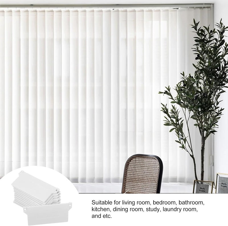 Blinds Replacement Slats Hangers 60 Pcs 89Mm Plastic Curtain Bottom Plates Vertical Blinds Accessories Replacement Base for Living Room Bedroom Study - Image 4